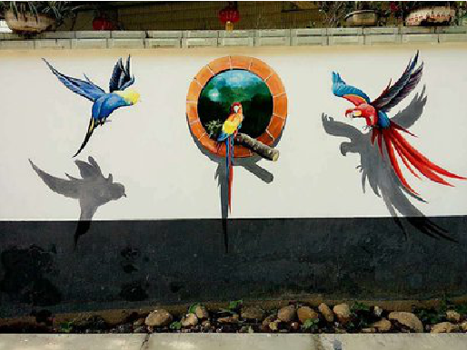 韩城视觉错位-3D墙绘设计