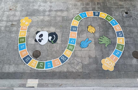 韩城地面游戏彩绘