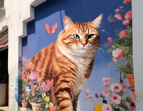 韩城自己绘制有个性的手绘墙