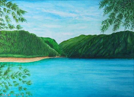 韩城在墙绘中，如何绘画绿水青山？